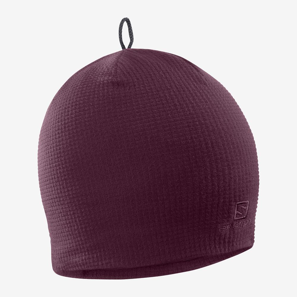 SALOMON RS WARM Philippines - Men's Beanie - Purple | 035729-XLY